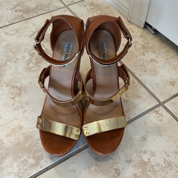steve madden size 7.5 platform wedges - Picture 2 of 4